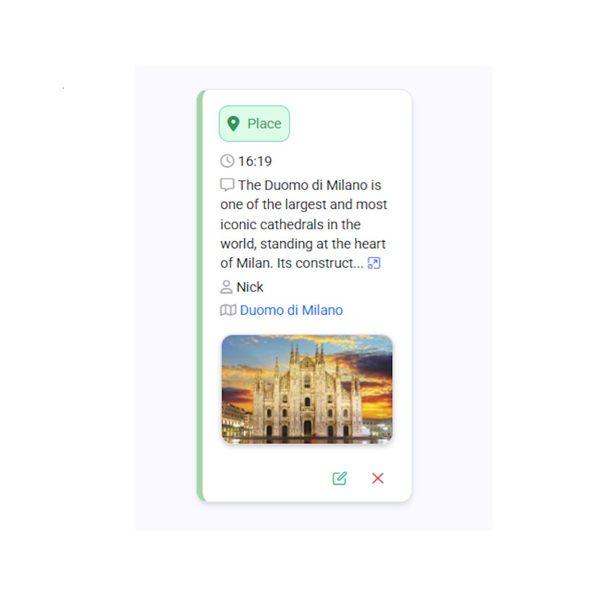 TagJournalApp's tweet photo. Tag idea #2: The "Place" tag 📍
Capture the places that shape your days. Add a short description, pin the location, and attach a photo to remember the moment exactly as it felt.
Your life, mapped one place at a time.

#buildinpublic #journaling #productivity https://t.co/BvPJH28msp