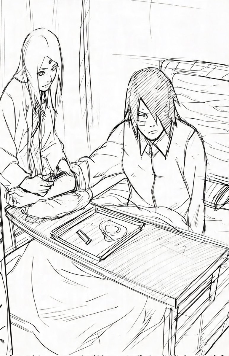 saladhima's tweet photo. Sasuke

alone                         vs                        with his wife
#sasusaku https://t.co/rRfhBevPoR