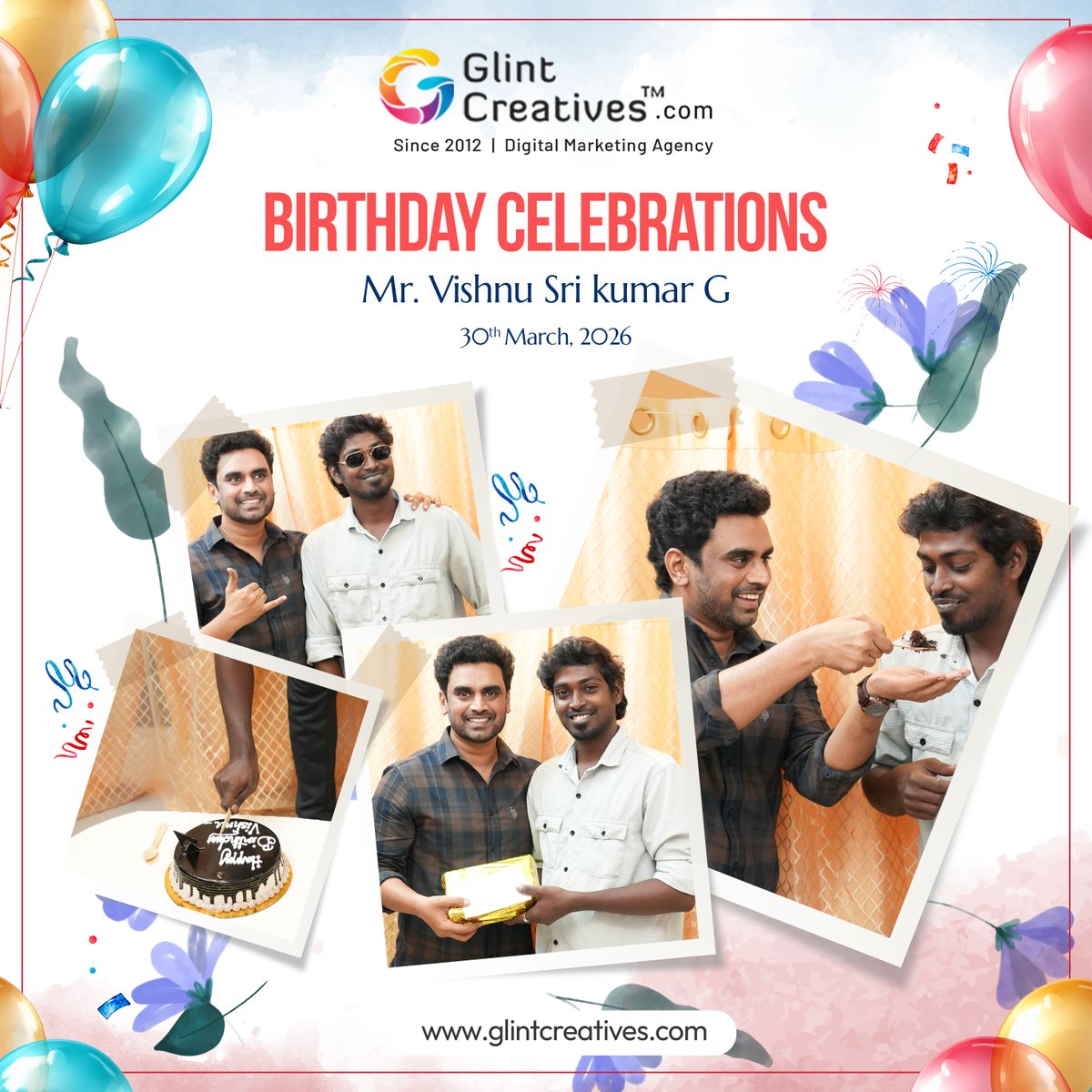 glintcreatives's tweet image. Celebrating Moments That Matter at Glint Creatives🎂
glintcreatives.com

#GlintCreatives #TeamCelebration #BirthdayVibes #WorkCulture #CreativeAgency #DigitalMarketingAgency #TeamBonding #OfficeCelebrations #CorporateCelebration #GlintCreatives #WebDesign #DigitalMarketing