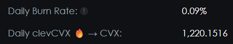 0xC_Lever's tweet photo. The latest incentives from @VotiumProtocol and @StakeDAOHQ VM2 have been harvested ✅

🔒 $CVX Locked: 3,761,343

🧑‍🌾 $CVX Harvested: 18,778

🏦 $CVX Deposited in the Furnace: 13,145

🔥 $clevCVX Burned Daily: 1,220 https://t.co/QJDhliEteP