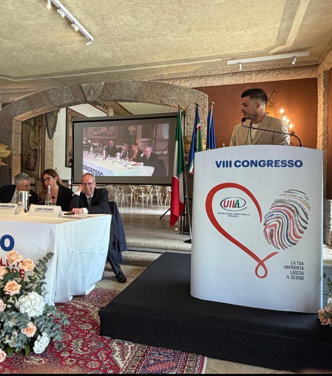 FaiCislTaBr's tweet photo. Intervento del Segretario Alessandro Gesuè all’VIII Congresso UILA Brindisi: ribadita l’importanza di unità, dialogo e sinergie per tutelare pesca, forestazione, agroalimentare e agricoltura. Solo collaborazione e responsabilità condivisa rafforzano il futuro dei territori. https://t.co/FQZTKlAvMi