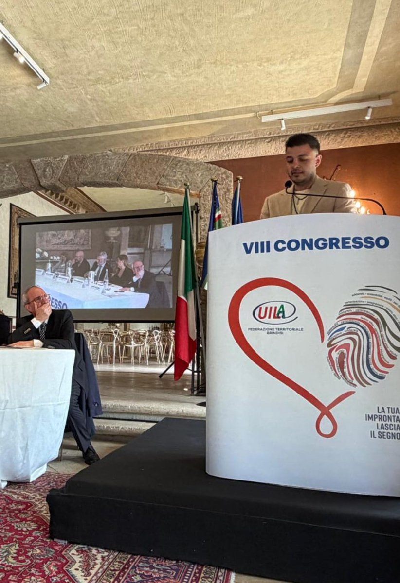 FaiCislTaBr's tweet photo. Intervento del Segretario Alessandro Gesuè all’VIII Congresso UILA Brindisi: ribadita l’importanza di unità, dialogo e sinergie per tutelare pesca, forestazione, agroalimentare e agricoltura. Solo collaborazione e responsabilità condivisa rafforzano il futuro dei territori. https://t.co/FQZTKlAvMi