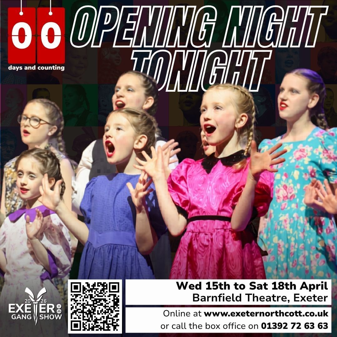 GangShowExeter's tweet photo. It's OPENING NIGHT!  Join 70 Scouts and Guides on stage at the Barnfield Theatre Exeter every night from tonight until Saturday.

Tickets are still available for some performances

Don't miss out on what Scouting and Guiding can do #Together.
Tickets at: https://t.co/HPCOBIQzlh https://t.co/S2VRlEY15d