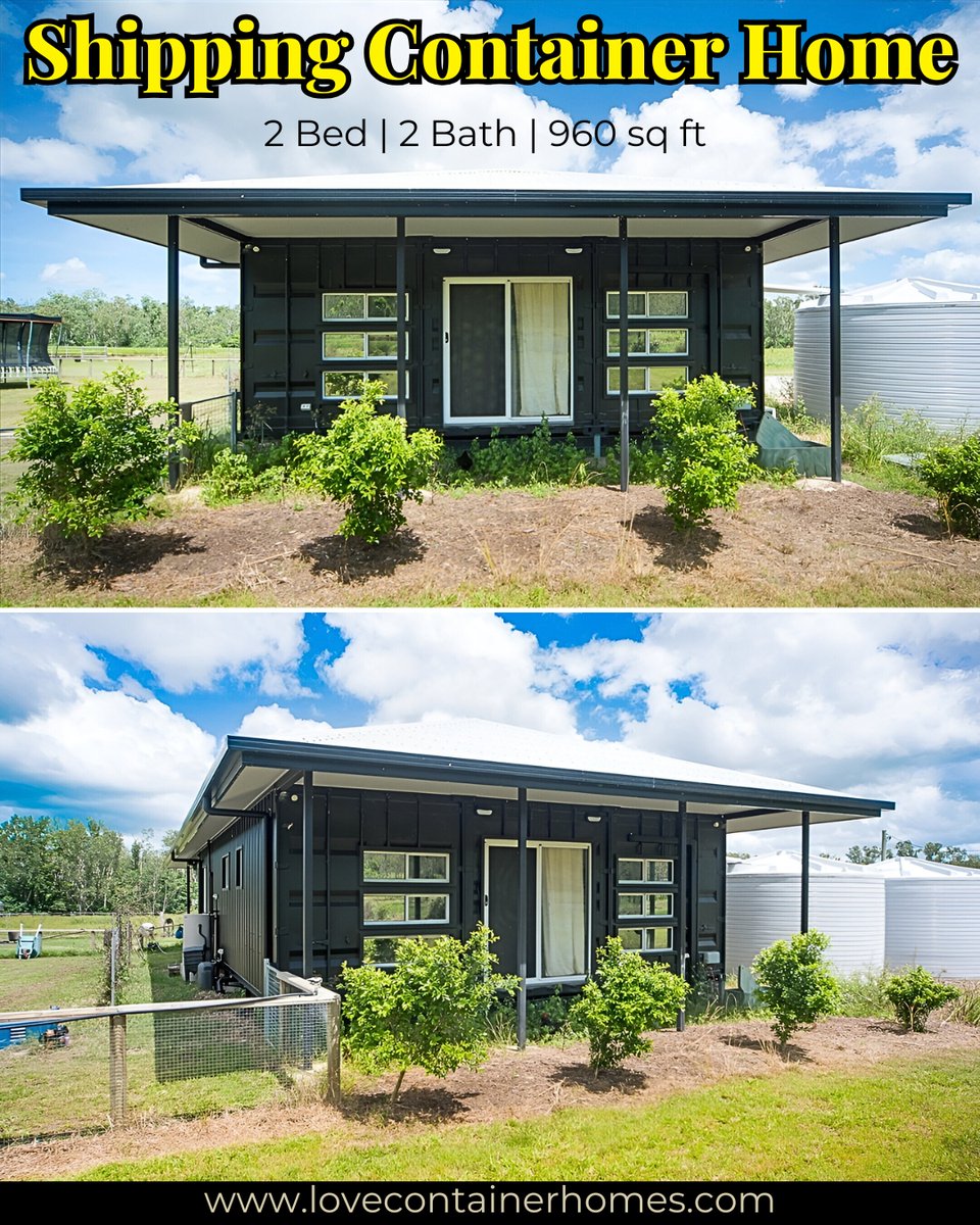 LCH_studios's tweet image. Would you live in a house built out of shipping containers? Rate this one on a scale of 0-10.  Visit us at lovecontainerhomes.com for container house plans and designs.
#architecture #shippingcontainer #containerhome #containerhouse #house #prefab