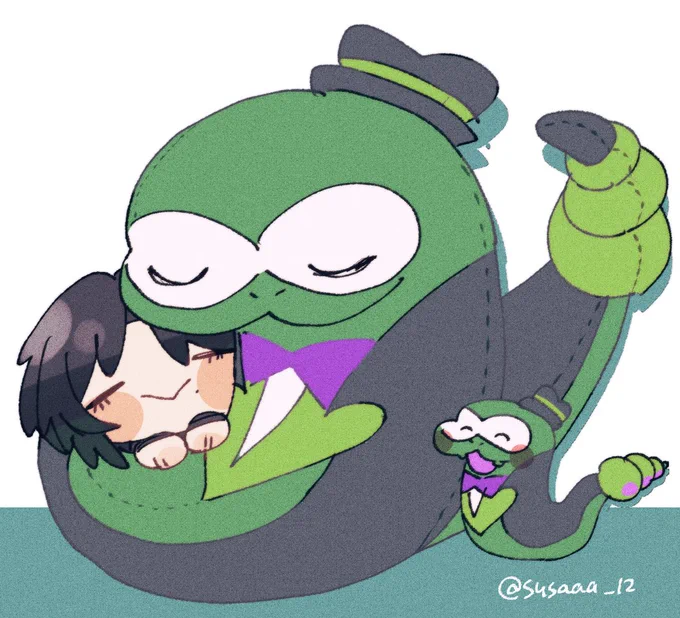 1周年ざぺちゃん人形でぱぺをとぐろ巻きにしたい #GinjoCanvas