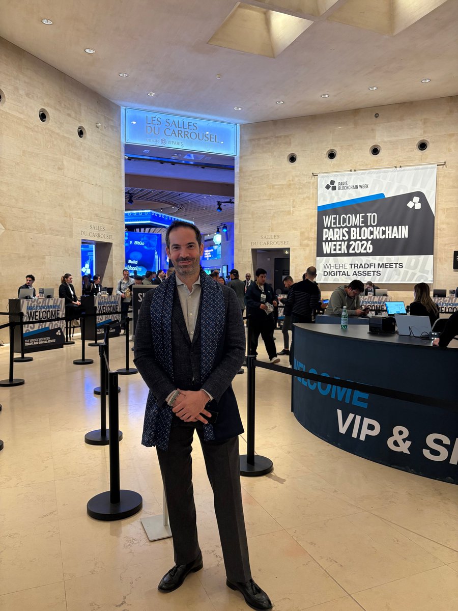 Fantastic! <a href="/ParisBlockWeek/">Paris Blockchain Week</a> 2026 has officially started today! The venue is buzzing and we couldn't be more excited to be here. Make sure to meet up with our brilliant BD Vincent (<a href="/Vince_Cy89/">Vincent</a>) at Paris Blockchain Week and learn what Darley and Options can do for you!
