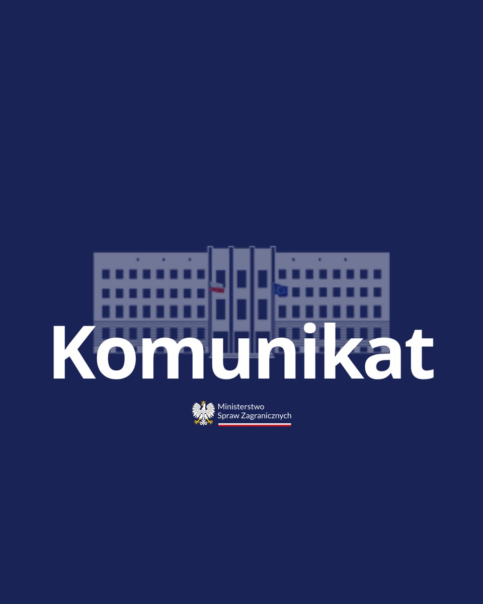 Ministerstwo Spraw Zagranicznych RP 🇵🇱 tweet media