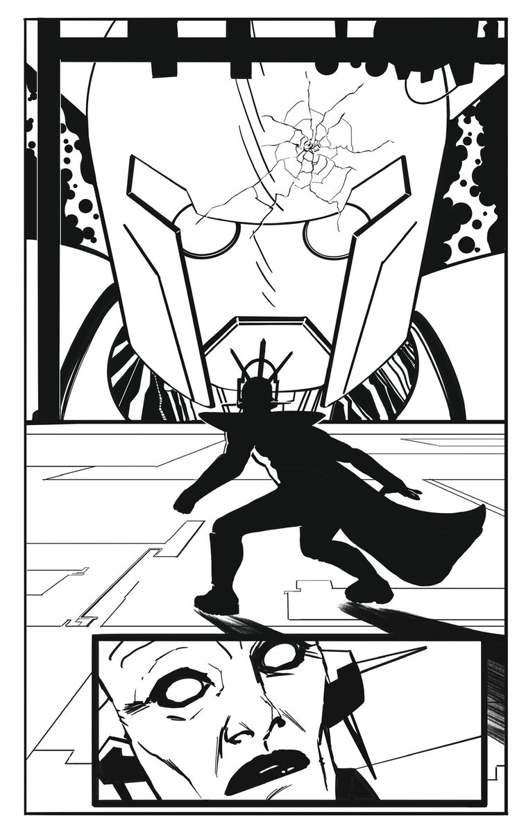 NIALLONYC's tweet photo. Another page from my New sci-fi comic book OMNI MUST BE DESTROYED. Coming soon.
#comicbooks  #ComicArt #scifiart #giantrobot #gundam #manga https://t.co/aGVZORXMuu