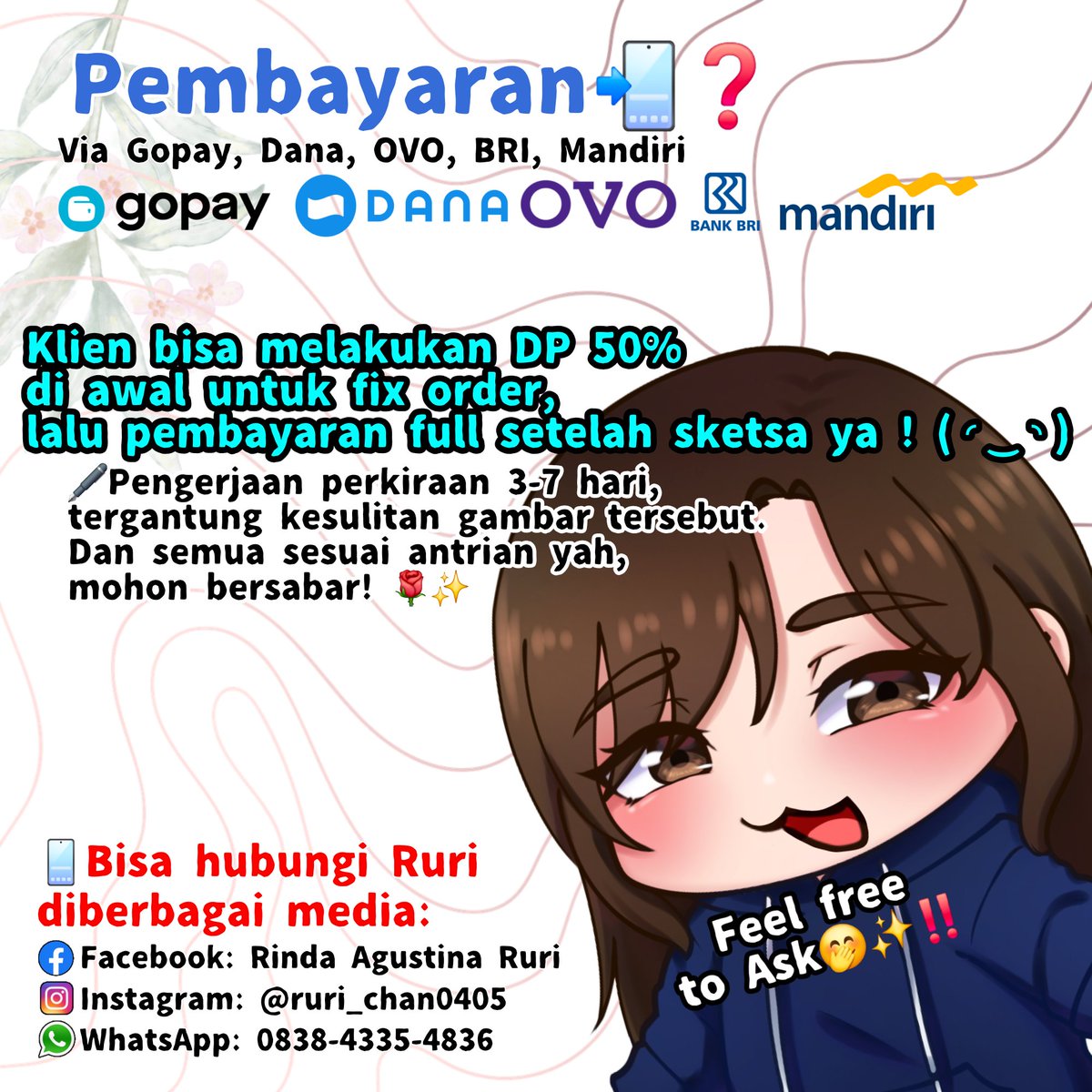 ルリ • サイト | Commission Open IDR only‼️🌹✨️ tweet media