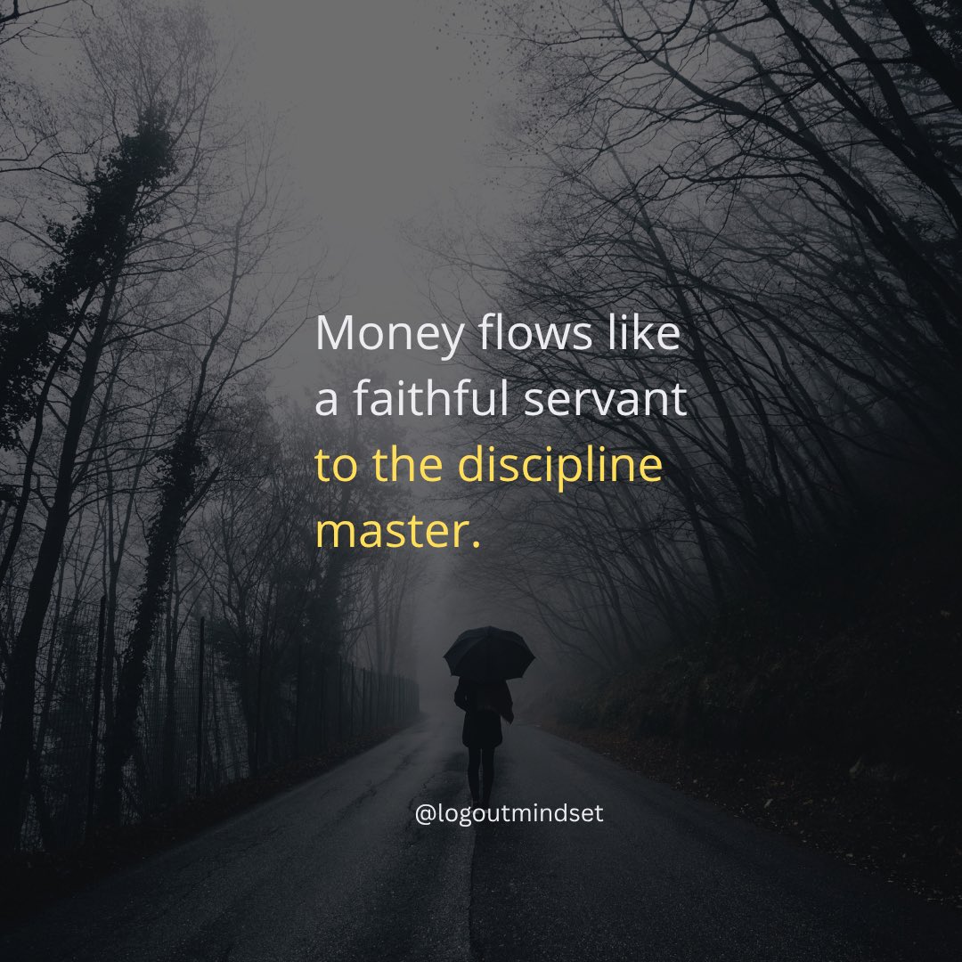 NicholasNtido's tweet image. Learn to build systems that attract wealth and money will serve you like a loyal servant…
#logoutmindset #GrowthMindset #successtips #FutureIsYours #mindsetshift