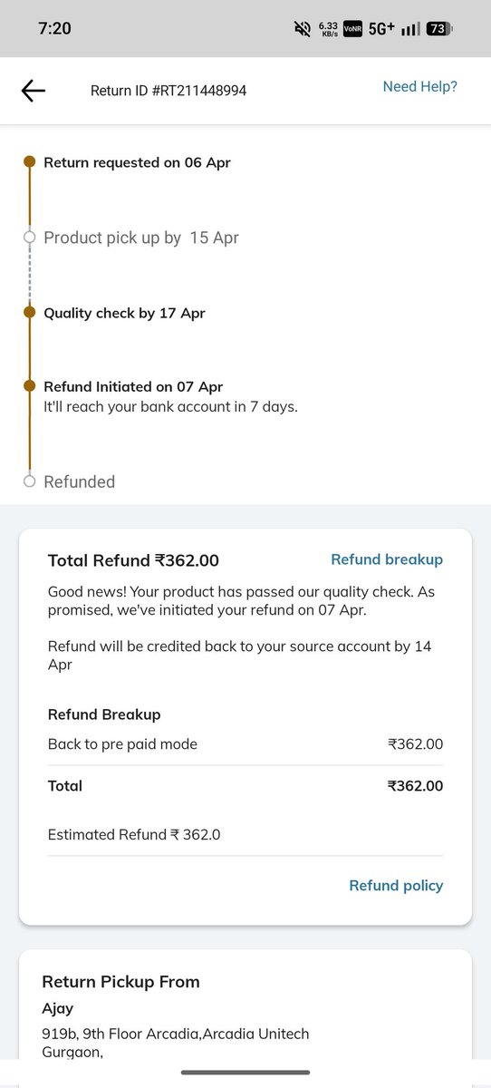 notsharma_'s tweet photo. Hey @AjioCares , this is honestly unacceptable. It’s been way too many days and I still haven’t received my refund. How long am I supposed to wait? This kind of delay is frustrating and disappointing. Please resolve this immediately or I’ll be forced to escalate this further. https://t.co/NyJDcs1ndm