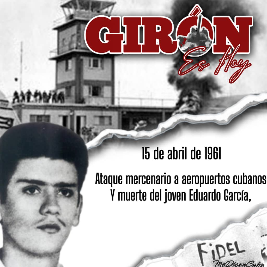 GilmerRRLeon's tweet photo. 15 de abril de 1961, día para recordar . 
#TenemosMemoria , #GirónEsHoy
@Cuba_CTC 
@PartidoPCC https://t.co/sXZ5srtPoO
