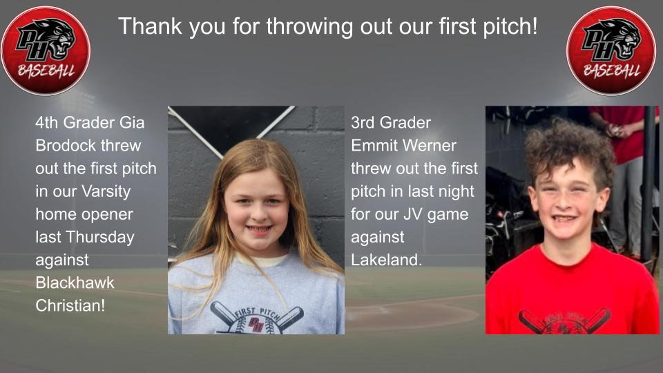heights_bsbl's tweet photo. Thank you, to these two outstanding students for throwing out our first pitch! https://t.co/EZGbDBqrs9
