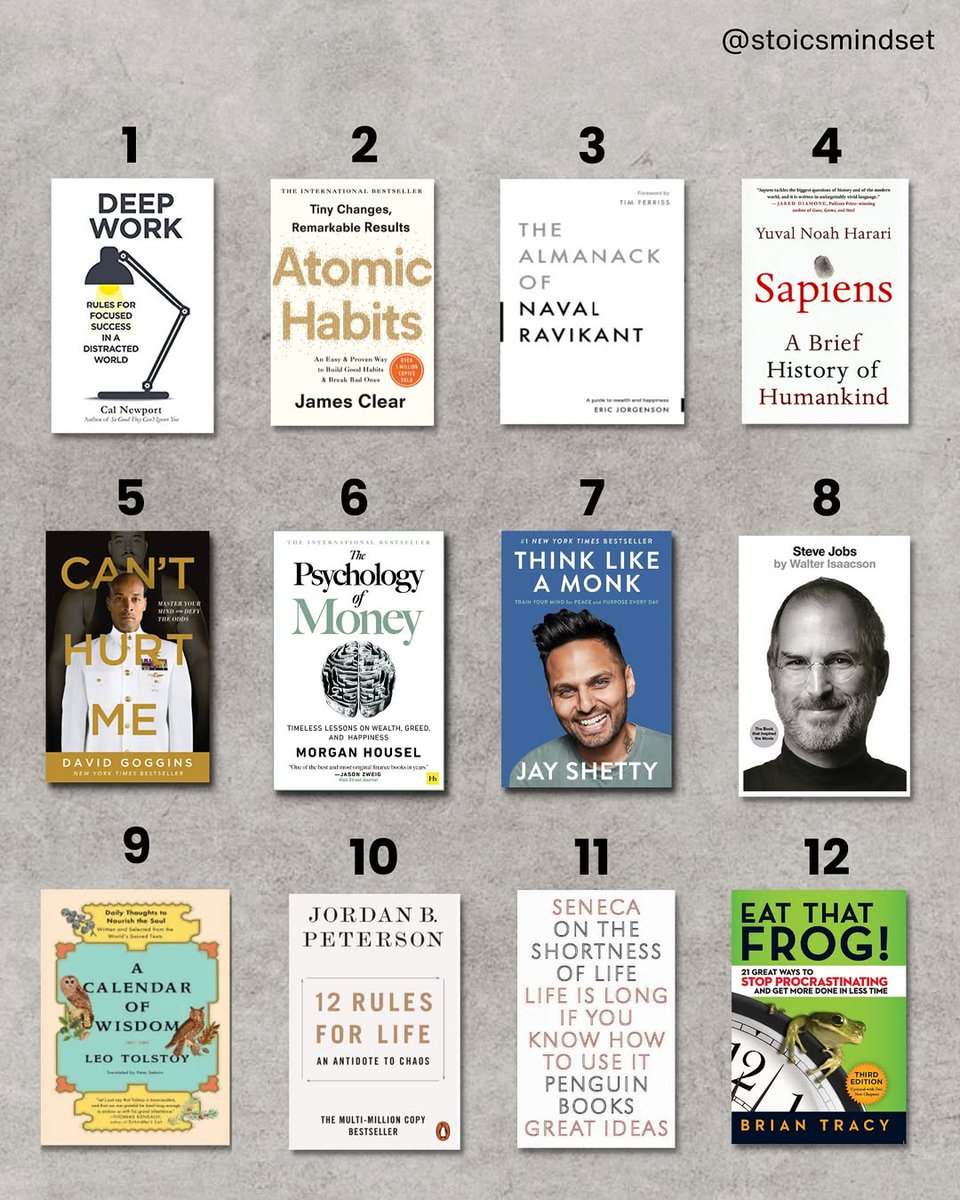 100 Books to Read Before You Die:

1-12.