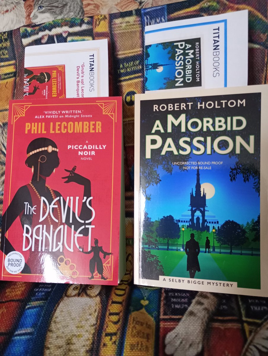 ravencrime's tweet image. An enormous THANK YOU to @TitanBooks for the amazing #BookPost today! Absolutely loved the first book in both these series so very excited to read! ❤️ @PhilLecomber @Robert_Holtom
