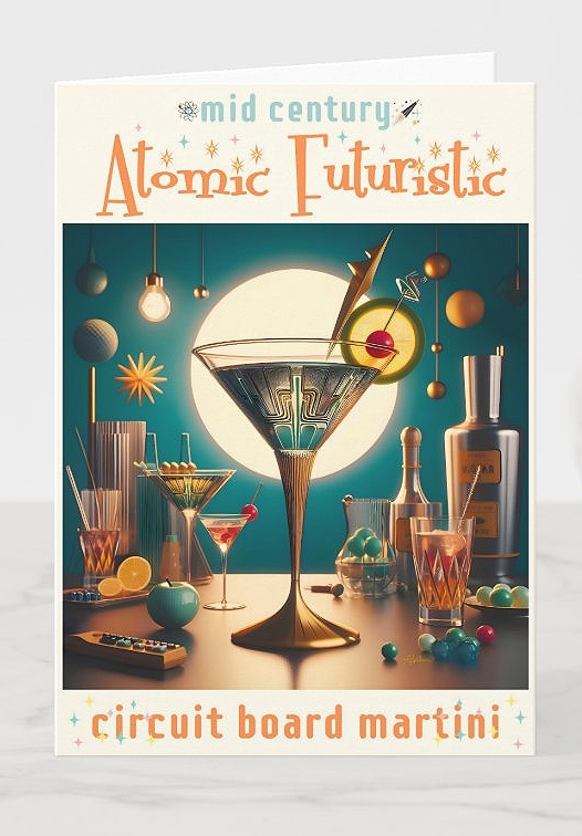 LeeHillerDesign's tweet image. ✨Circuit⚡️🍸⚡️Board✨
Mid Century Atomic Futuristic Space Age Circuit Board Martini #greetingcards
Item: zazzle.com/atomic_futuris…

#midcentury#retrofuturistic  #spaceage #circuitboard #martini #cocktailparty #barware

#Retro #atomicfuturistic Collection: zazzle.com/collections/11…