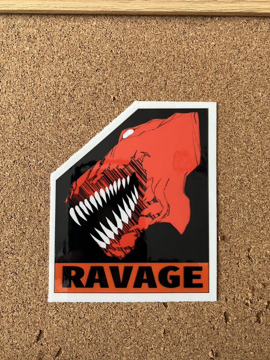 RTYSCream's tweet photo. オリジナルステッカー『RAVAGE』

#originalsticker
#オリジナルステッカー https://t.co/nhCg1ZYUaK