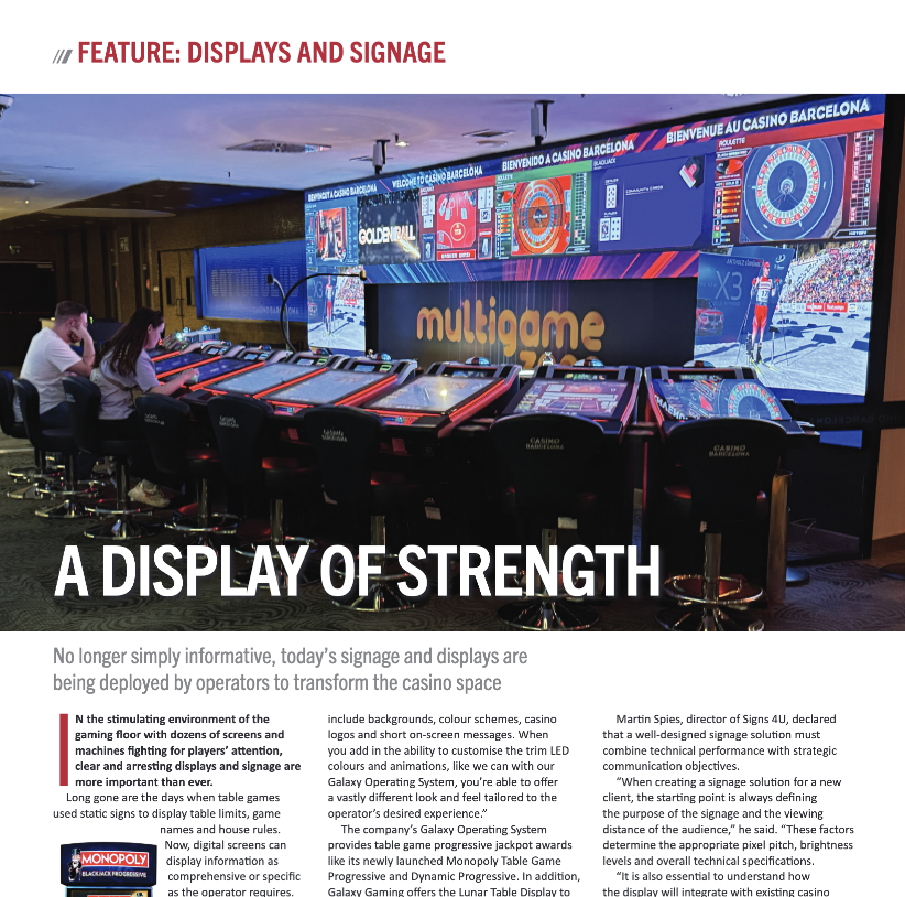 InterGameLtd's tweet image. No longer simply informative, todays signage and displays are being deployed by operators to transform their venues:

ow.ly/zQoJ50YwMaz

#landbased #displays #TITO #LatAm #IAGR