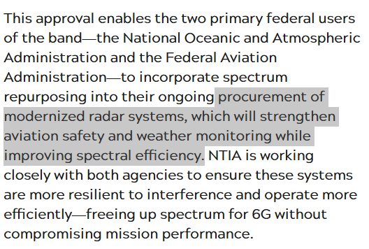thejoekane's tweet photo. Good news from @ArielleRothNTIA that 2.7 GHz on the way to greater commercial use.

Also a great example of how investments in new technology can enhance federal capabilities while also opening up more commercial capacity. https://t.co/wiAX11qDSy