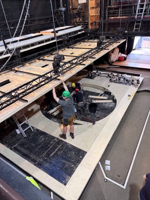 AbsoluteMoCo's tweet photo. We’ve been busy at the @DonmarWarehouse preparing for Mass, opening this Saturday 18th April. 

For this production, we’re supplying the control system for a revolve. Looking forward to opening night!

#DonmarWarehouse #theatre #theatreautomation #theatretech https://t.co/4tkoSSDefd