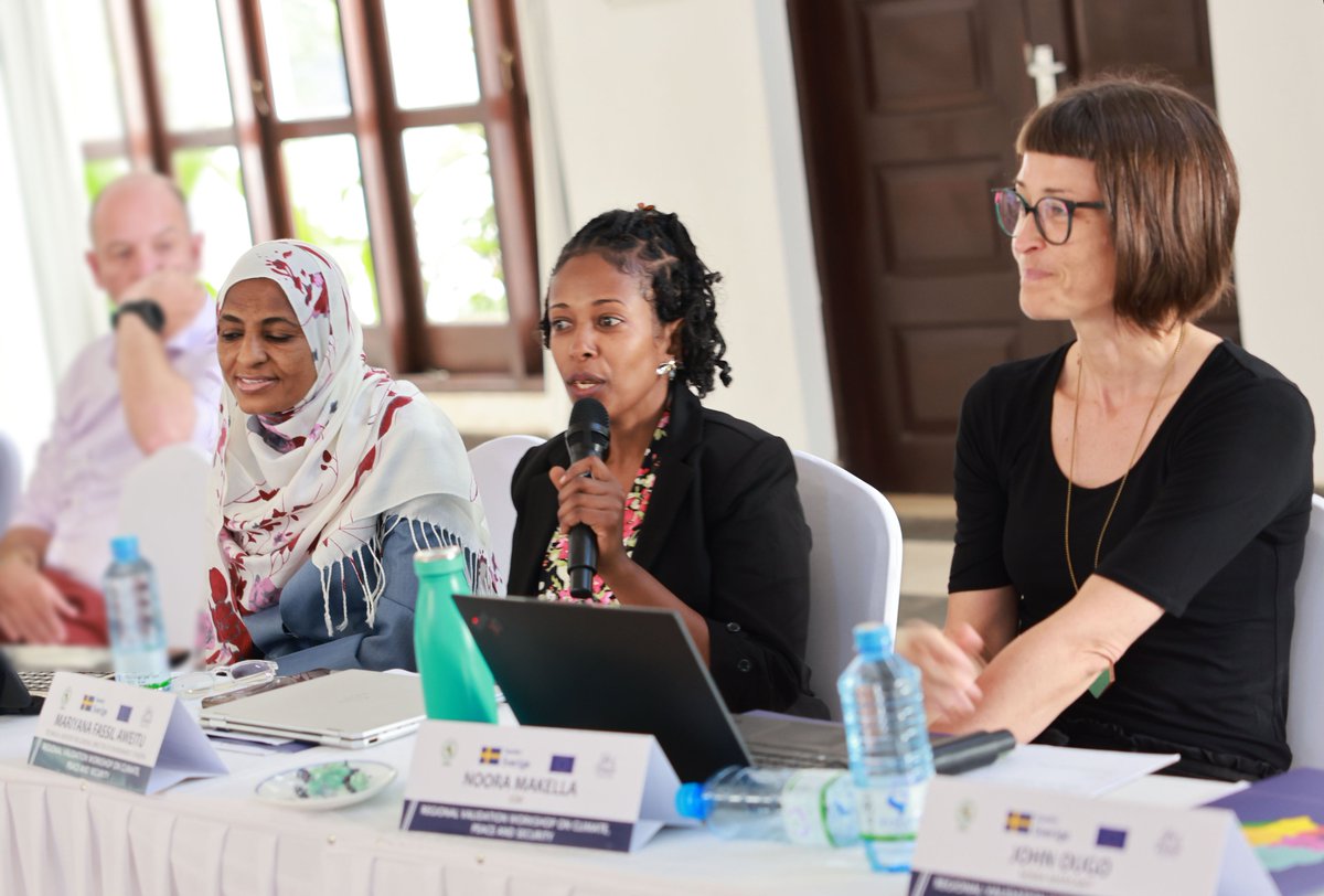 LPI_voices's tweet photo. The multi stakeholder Regional Validation workshop on Climate Peace and Security kicked off with opening remarks from the organisers of the event the @LPI_voices and @IGAD_CPAC  who acknowledge that climate, peace and security is a key priority in the Horn of Africa. The workshop brings on board community voices through LPI’s civil society borderlands partners, development partners, researchers, and representatives from Member States from the #HoA.