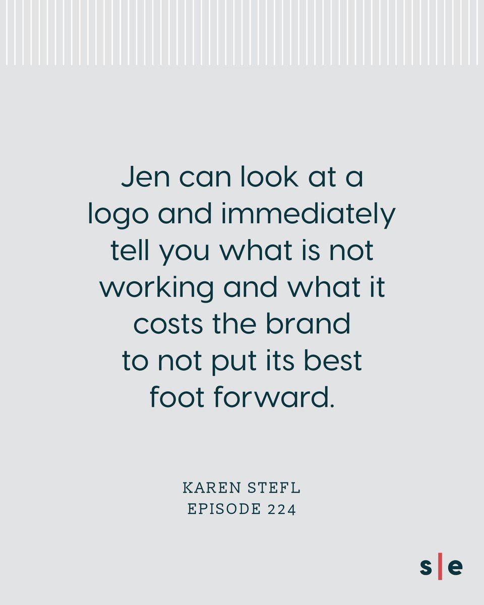 easyunderground's tweet photo. “Jen can look at a logo and immediately tell you what is not working and what it costs the brand to not put its best foot forward.” – K

Our latest episode breaks down the many different ways working with a bad logo can backfire. Listen to ep. 224 here: https://t.co/3PEx8nFOJj https://t.co/4PeVofEJjP