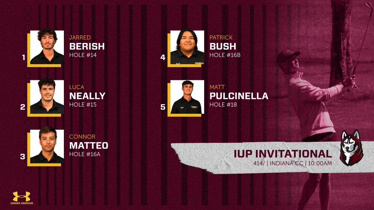 Round 2 of the IUP Invitational.  10:00am shotgun start.  #unleashed
