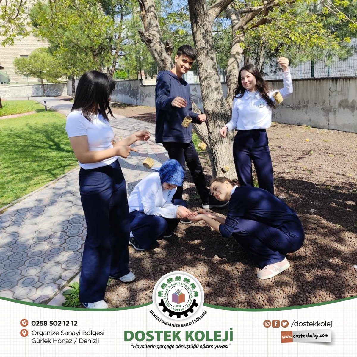 dostekkoleji's tweet image. Öğrencilerimiz, sosyal sorumluluk projesi kapsamında can dostlarımız için doğal yemlikler hazırladı.

#dostek #dostekkoleji #denizliosb #candostlar #sosyalsorumluluk