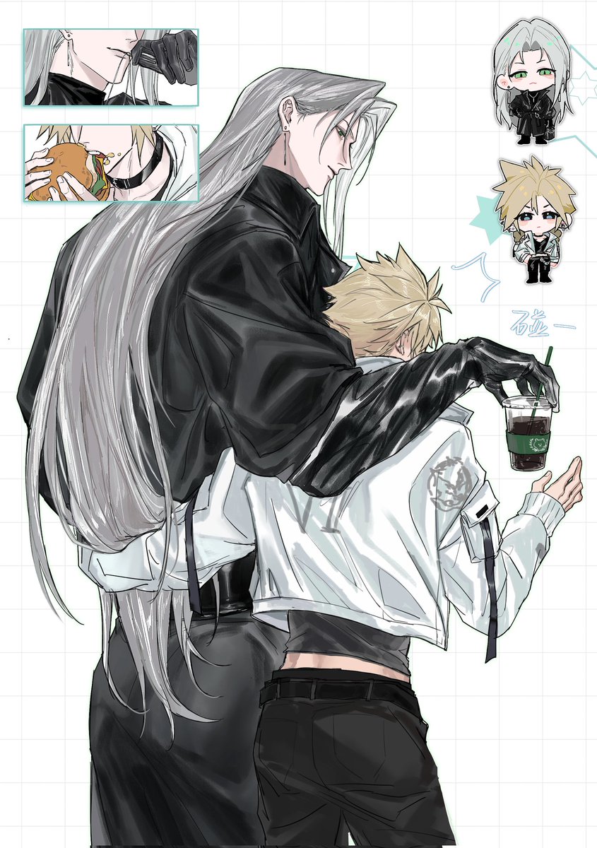 AAAmber_22's tweet image. 体型差

#Sefikura  #セフィクラ  #FF7