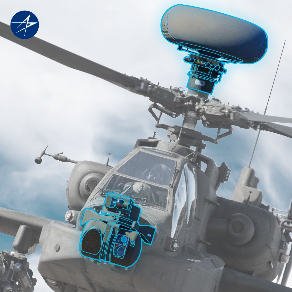 LockheedMartin's tweet photo. Built for the full picture. 

Apache Fire Control’s advanced sensors and targeting give crews a complete battlespace view—turning data into action, in real time. 

Click for more: https://t.co/gGWR1nzY9U