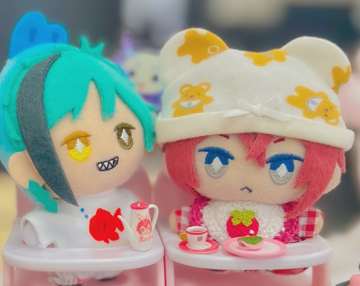 本日の同伴出勤ぬいです🍼
1ぬい、寝坊したようで、お帽子がいつもと違います😅