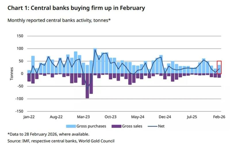 MacroMornings's tweet photo. 🚨 23 Consecutive Months of Net Gold Buying

Central banks are not slowing down.

+19 tonnes in February
+6 tonnes in January
+25 tonnes YTD

Who's leading:

🇵🇱 Poland: +20 tonnes
🇺🇿 Uzbekistan: +8 tonnes
🇨🇳 China: 16 straight months of buying → 2,308 tonnes in reserves

What's really happening:

- This isn't a momentum trade.
- This is institutional distrust - expressed politely.

Reserve managers are looking at the world and deciding, slowly but deliberately, that the next decade requires assets that exist outside any one country's political promises.

⚠️ 3 signals you cannot ignore:

- Official demand is putting a structural floor under gold
- This is the 23rd consecutive month - behavior, not noise
- The buyers think in decades. Not quarters.

When actors with 30-year horizons all move in the same direction, that's not a trade.

That's a message.

I've been tracking every move of this shift and my latest article breaks down exactly what it means for gold, the dollar, and the entire reserve system.

Read it here: https://t.co/l3PGadgu54