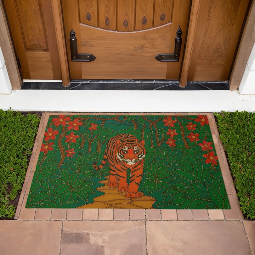 LeeHillerDesign's tweet image. 🌿🌺🎋🐯🎋🌺🌿
Cloisonne Art Tiger on a Jungle Path Doormat
Item: zazzle.com/cloisonne_art_…

#art #tiger #Jungle #gifts #giftideas

Tiger Collection: zazzle.com/collections/11…