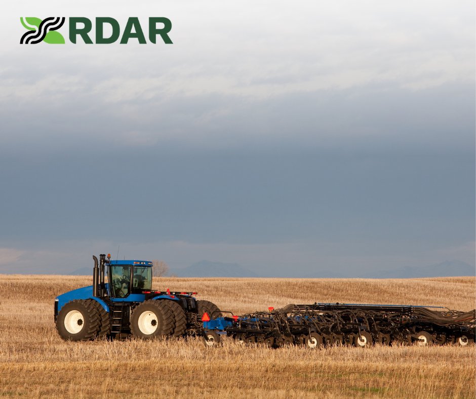 RDARAlberta's tweet image. As Alberta fields emerge from winter, spring prep is underway. With snowmelt soaking in, monitoring soil moisture is key: too wet delays equipment; too dry risks uneven germination. Every day of warm weather brings us closer to getting seed in the ground.

#RDAR #AbAg