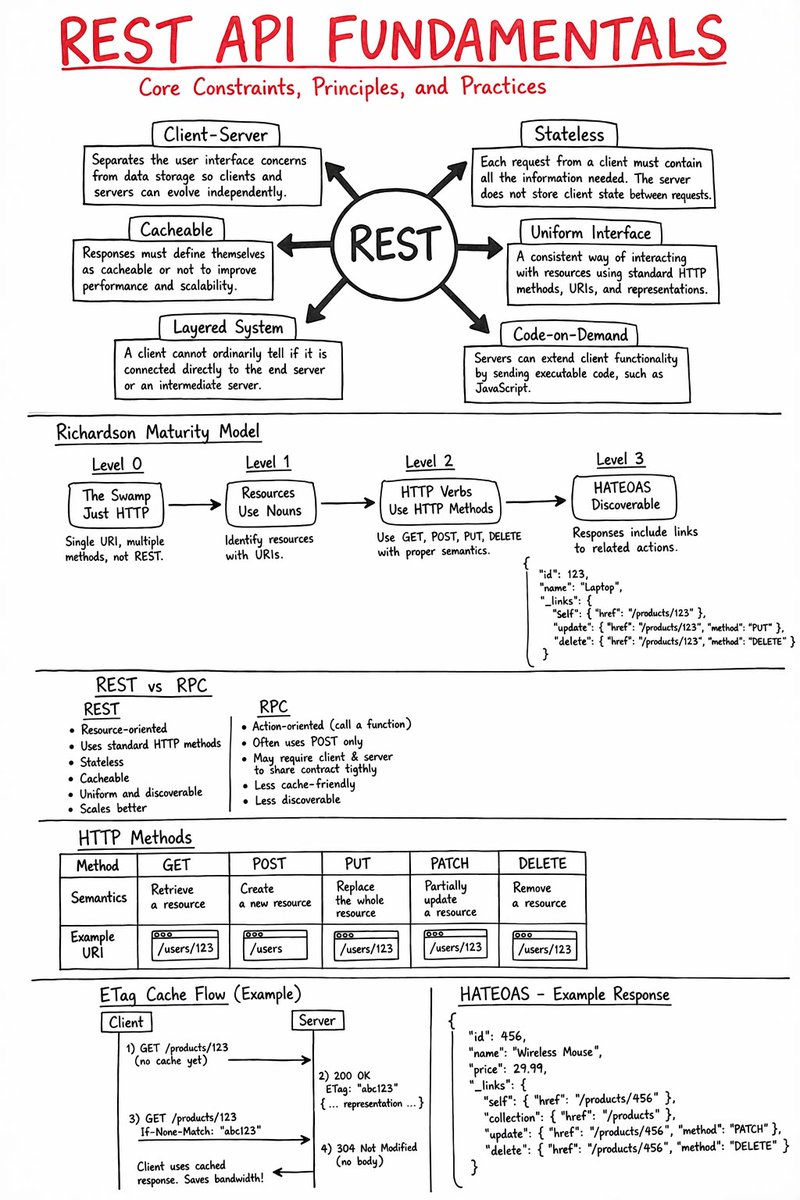 e_opore's tweet image. REST API Fundamentals.

Core Constraints, Principles, and Practices.