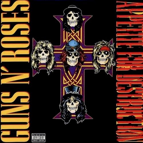 Akki_Sixx8429's tweet photo. 初めて聴いた時の衝撃が今でも忘れられないGUNS N' ROSES「APPETITE FOR DESTRUCTION」(’87)

全曲シングルカット出来そうなキャッチーな楽曲、それらを歌うアクセルの変幻自在のヴォーカル、スラッシュの渋過ぎるギターソロなど何もかもがとにかく強烈なインパクトを放つ本作には当時度肝を抜かれた。 https://t.co/46IjXZsClV