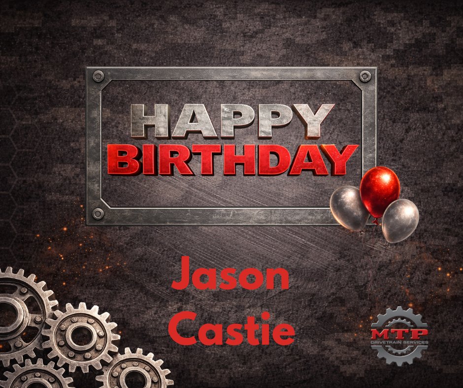 mtpdrivetrain's tweet photo. 🎉 Cheers to you, Jason! Happy Birthday! 🎂 Here’s to another year of big wins, new opportunities, and plenty of reasons to celebrate. We’re lucky to have you on the team! Hope your day is a great one! 🚀 https://t.co/JITdSW72U3