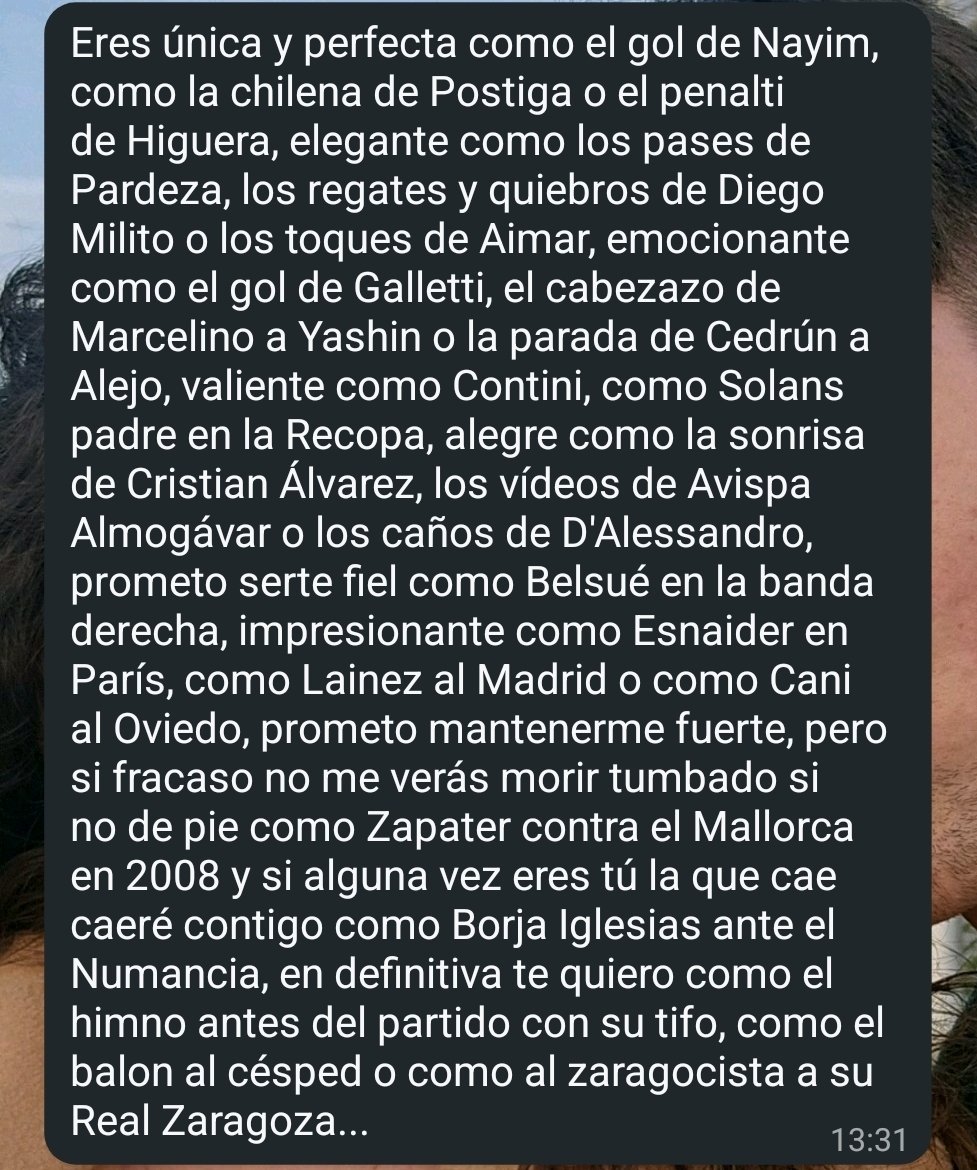 ten la suerte de que te ame un zaragocista