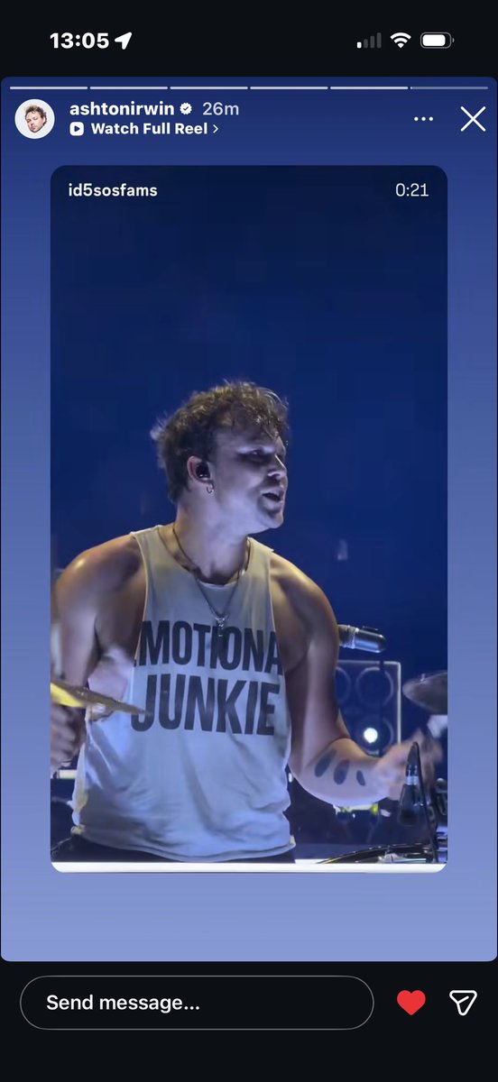 ok so ashton posted my video but from someone else’s account hmmm