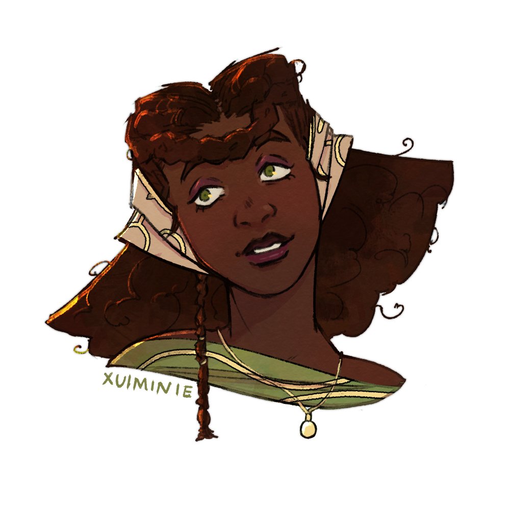 Xuiminiie's tweet photo. My oc Estelle for my webcomic idea. The dream of making a webcomic is still alive with this one.

#art #dndoc #druid #portrait https://t.co/YpwQsqC7qV