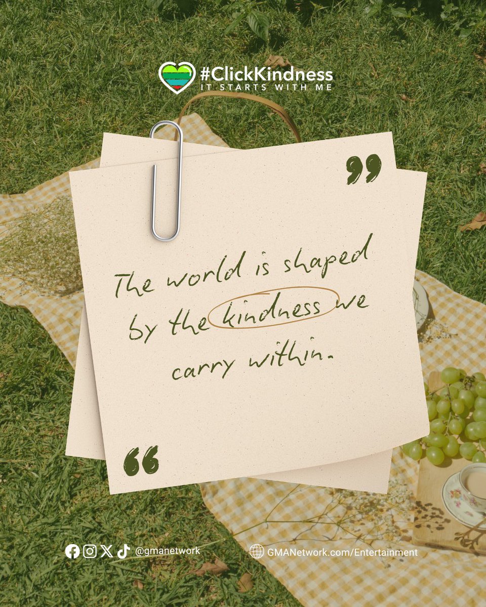 gmanetwork's tweet photo. Every small act matters—because kindness doesn’t just stay with us, it changes everything around us.🤍

#ClickKindness https://t.co/5lzmLSVrBo