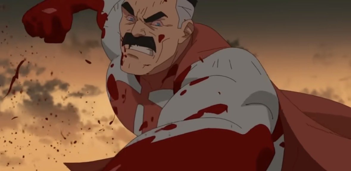 Flopkumarajith2's tweet photo. A brutal fight between a father and Son. Hits hard.👊🩸

#TheBoysS5 #InvincibleS04 https://t.co/4Z7HXJ0hYr