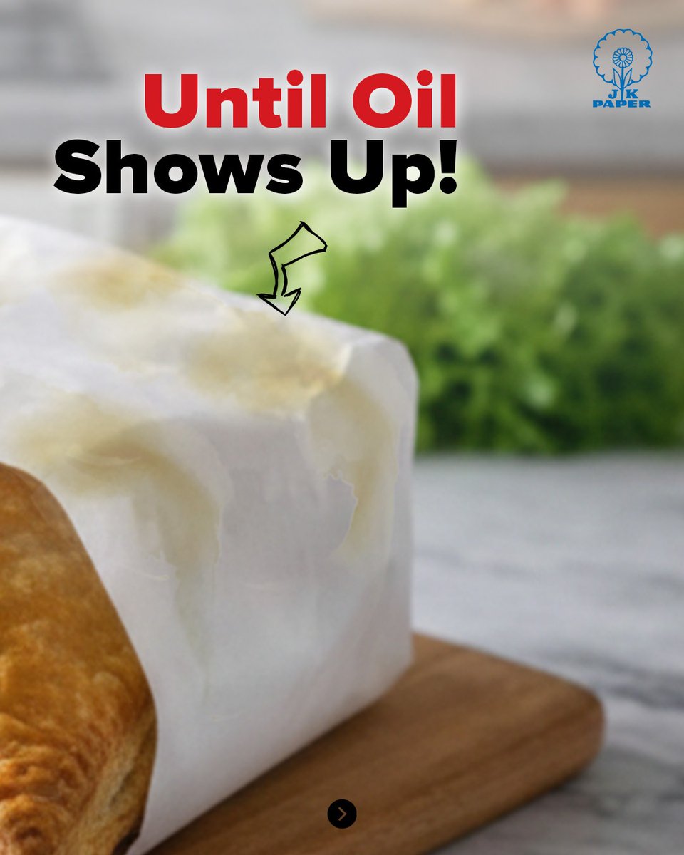 JKPaperIndia's tweet image. You don’t really notice food wrapping… until the oil shows up.
That’s when the difference becomes clear.

JK PAC Fresh is designed to quietly do its job, so your food looks as good as it tastes. 

#JKPACFresh #FoodPackaging #OilResistantPaper #SustainablePackaging
