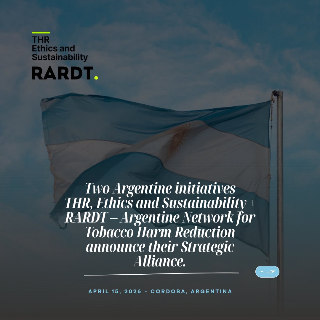 AylenVanIseldyk's tweet image. As Founder and Director of @RecycleVape, I am pleased to announce the Strategic Alliance with @RedThrARGENTINA , two 100% Argentinian initiatives.

#THR #RARDT #DamageReduction #IndividualFreedom #Argentina (1/4)