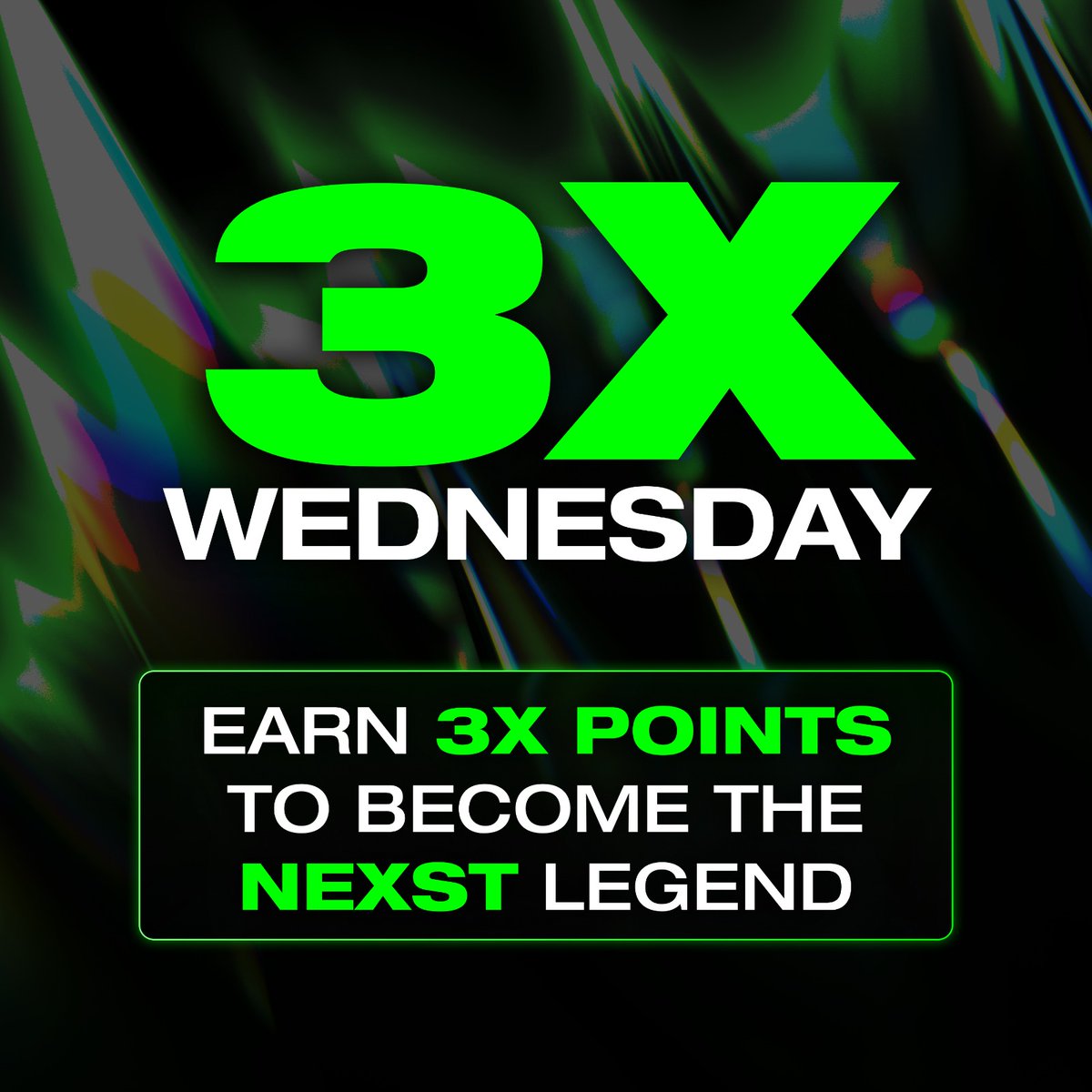 We're excited to announce 3X Wednesday in The NEXST Legend!

TODAY ONLY: every correct answer in the K-POP &amp; AI quizzes gives you 3X the points!

Now you can stack faster and get closer to your share of the massive $NXT airdrop. Today is your chance to pull ahead!

Head over now: