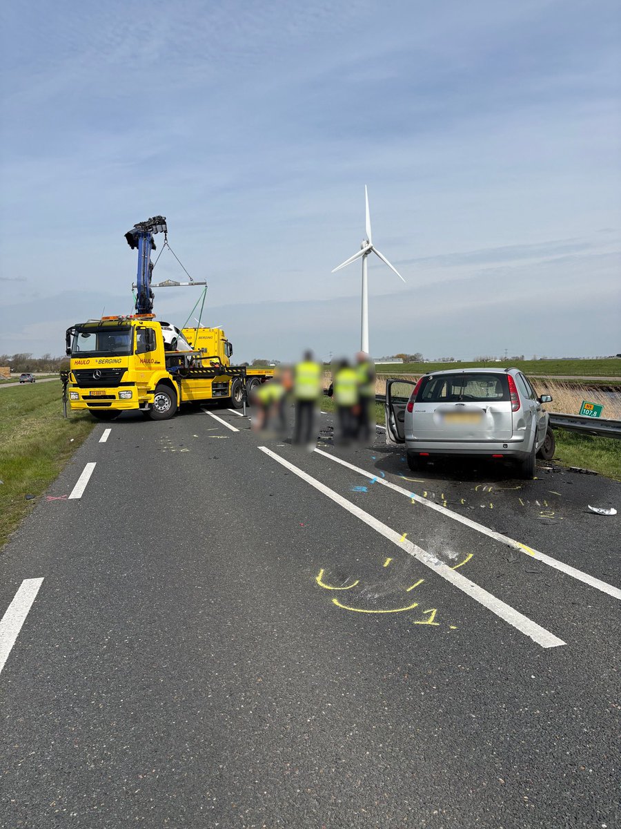 Ongeval op de N9 tussen Callantsoog en Julianadorp