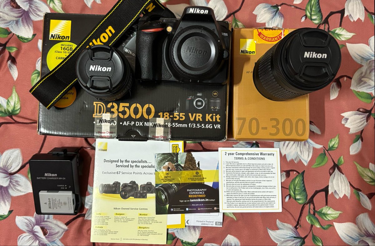 sachin_z7's tweet image. Nikon D3500 full kit 
40k Price 
Location:- Solapur
@NikonIndia #dslr 
#sell