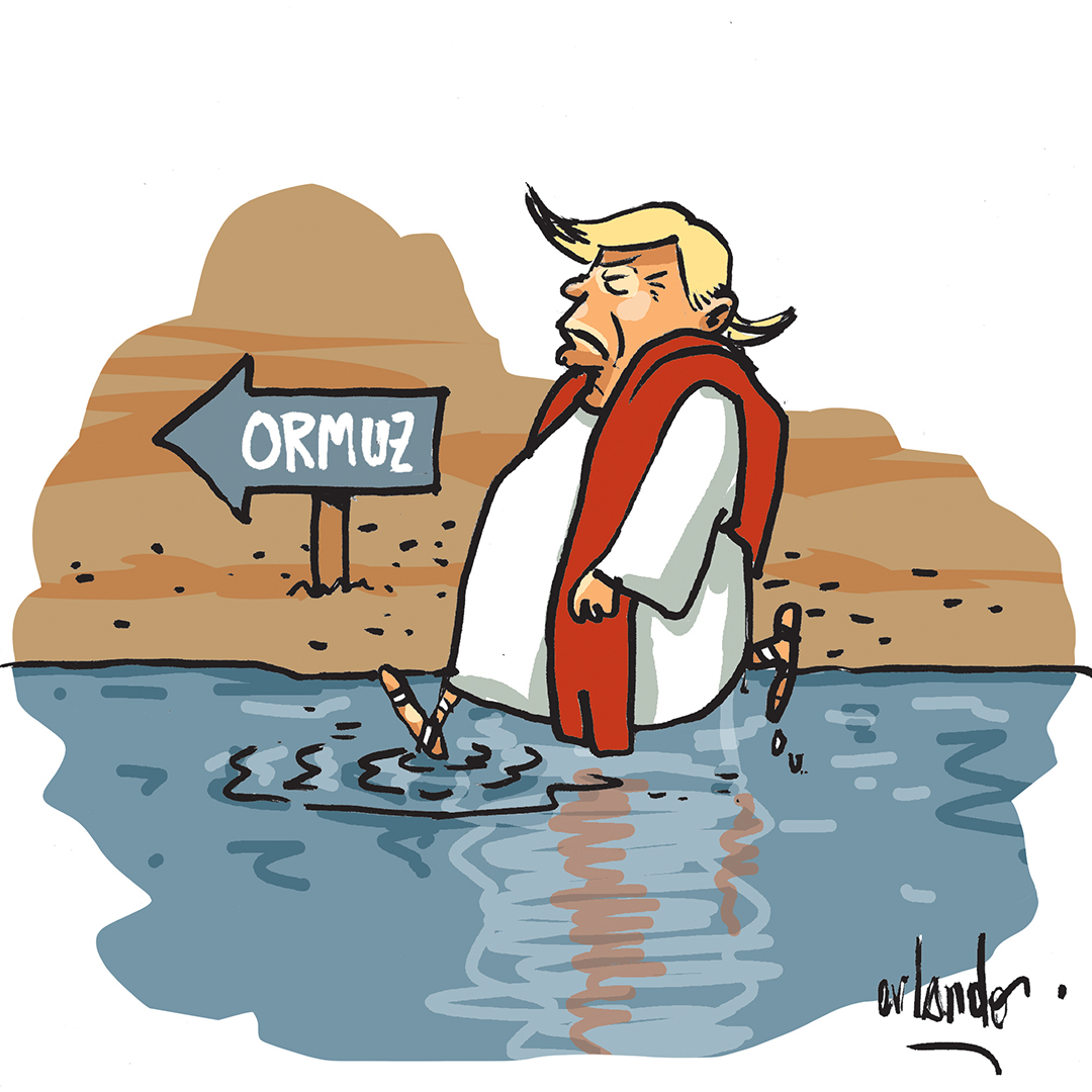 canalmeio's tweet image. A caminho do serviço. 

Charge de Orlando Pedroso para a newsletter desta quarta-feira (15). 

#meio #newsletter #charge #ormuz #trump