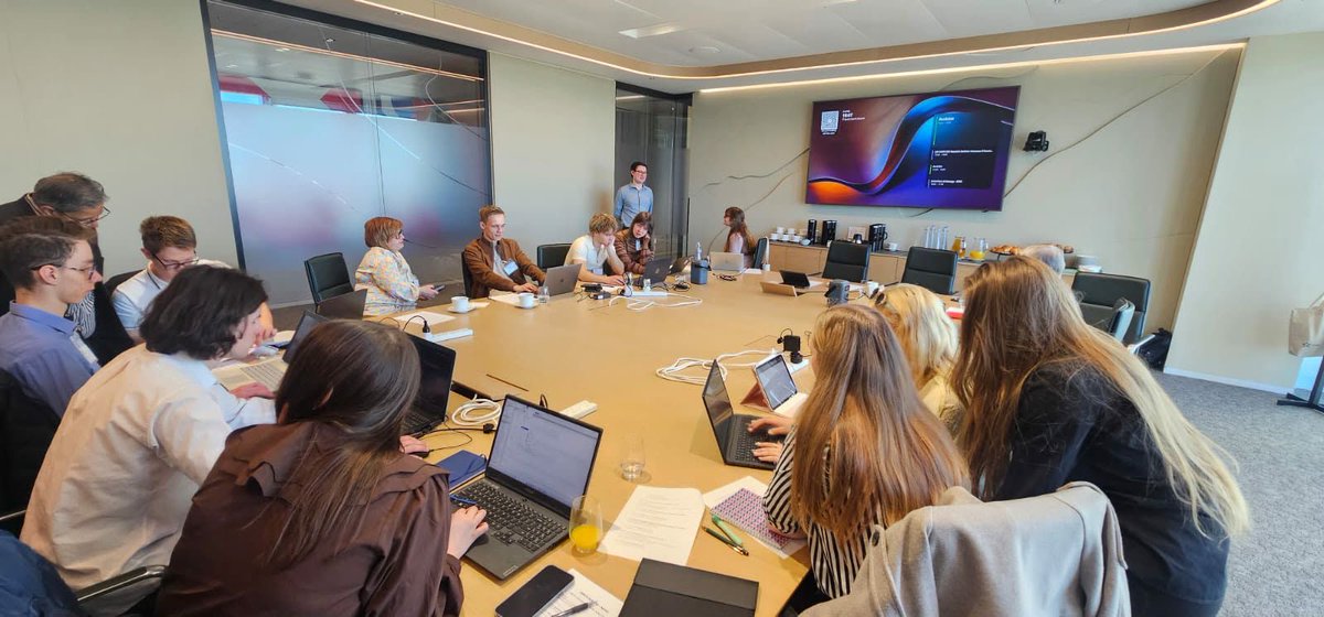 EBRD's tweet photo. Delighted to support the Vibe AI competition for Latvian students ahead of #EBRDam in Riga this June.
Five strong teams. One big challenge. A full‑day AI hackathon hosted at the @EBRD.

Organised by @RigasDome with support from @EBRD, @Finmin, @AD_VERBUM_AI, @RigaTechGirls https://t.co/6OougK6RkA