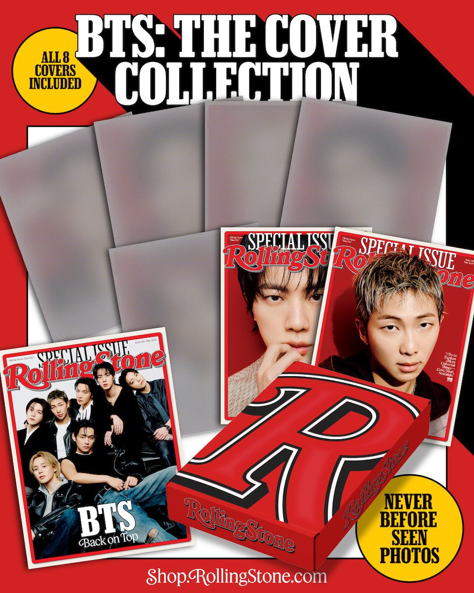 Rolling Stone Presents: 'BTS: The Cover Collection' 💜

» 8 interviews, 8 covers
» Exclusive photography you won’t find anywhere else
» The best way to secure the full collection

Shop now, while supplies last: shop.rollingstone.com